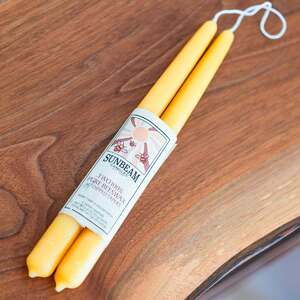 DIPPED BEESWAX TAPERS